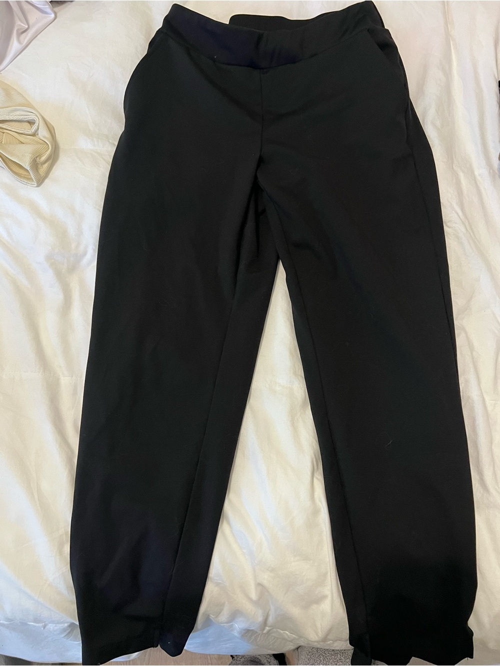Women's Black Ankle Pants - Classic Stretch Crop